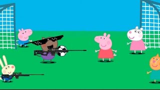 Mlg Peppa Pig plays Soccer / Football
