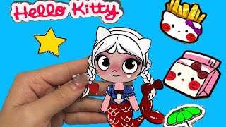[papertoys] Nàng tiên cá Hello Kitty ~ ASMR ~ Relax #sticker #sanrio #hellokitty #toys #cute #relax