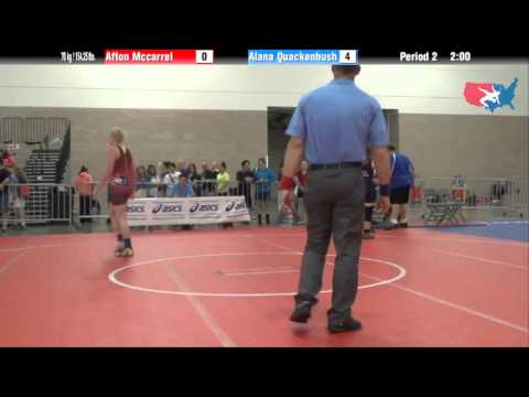 FILA Cadet 70 kg / 154.25 lbs. - Afton Mccarrel vs. Alana Quackenbush