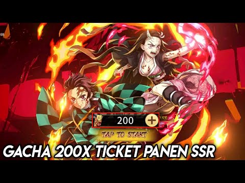 GACHA BRUTAL 200X TICKET PANEN SSR SV444 RAME INDO - DEMON SLAYER BLADE OF HASHIRA
