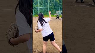 魔球ドロップを投げる天才野球少女 #shorts