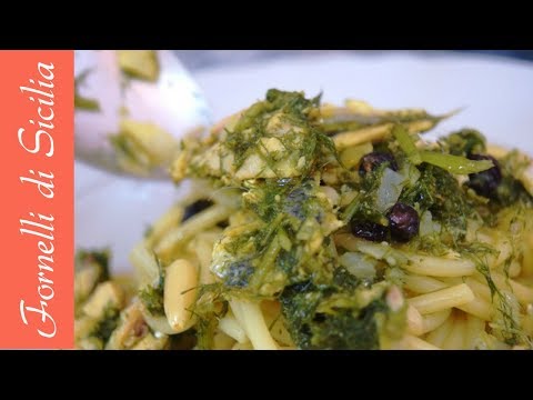 PASTA CON LE SARDE - Sicilian cuisine Pasta with Sardines