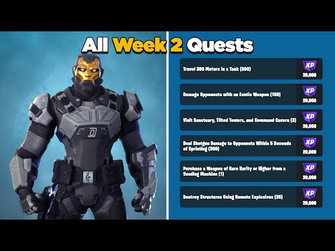 Fortnite All Week 2 Season Quests Guide - Chapter 3 Season 2