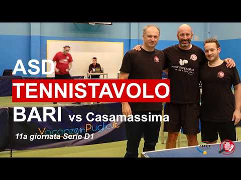 Asd Tennistavolo Bari Vacanzeinpuglia.it vs Casamassima 6-1
