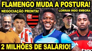 2 MILHÕES DE SALÁRIO! FLAMENGO MUDA POSTURA EM CONTRATAÇÕES! LORRAN A CAMINHO DA EUROPA! ARRASCAETA!