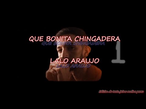 Que bonita chingadera Lalo Araujo LETRA 5