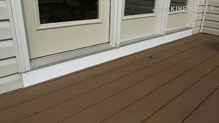 how to replace exterior kick plate (under door)