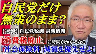 自民党だけ無策のまま？【速報】自民党税調 最新情報 「消費税廃止」に時間がかかるなら「社会保険料」減額を優先せよ！（西田昌司ビデオレター　令和7年5月16日）