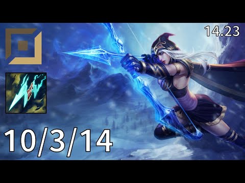 Ashe ADC vs Ziggs - EUW challenger | Patch 14.23