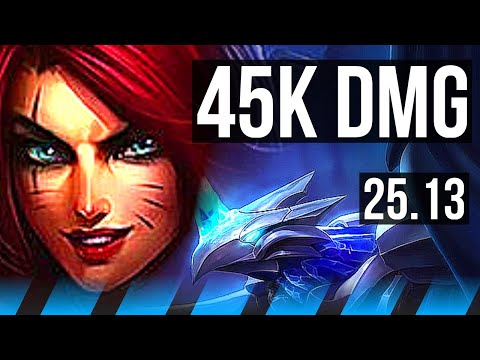 KATARINA vs ANIVIA (MID) | Quadra, 9 solo kills, 21/3/4, Godlike, 45k DMG | NA Master | 25.13