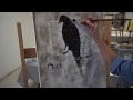 Collage and Acrylic......The Crow