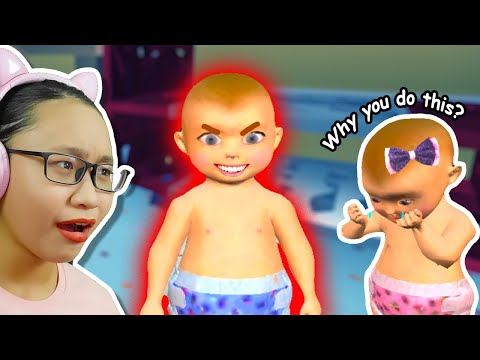 I'm an evil Baby Twin!!! - Virtual Mother New Baby Twins