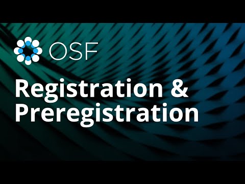 Registration & Preregistration