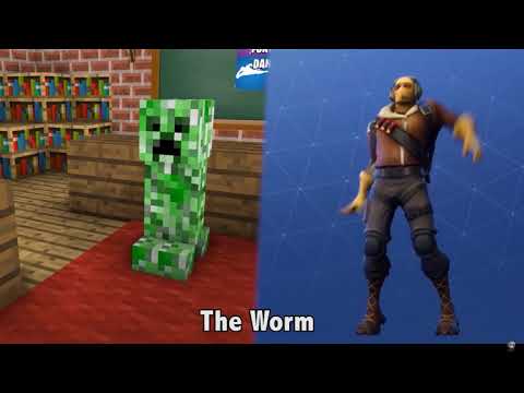 Minecraft Monster school-fortnite dances