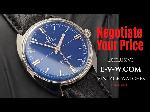 Omega Blu Dial  Automatic Seamaster Cosmic / cal.552 / Ref. 1665.026 Vintage 1966 #forsale  #omega