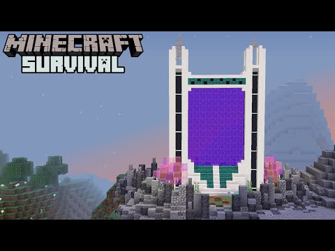 Huge Custom Nether Portal! - Minecraft 1.16 Survival #24