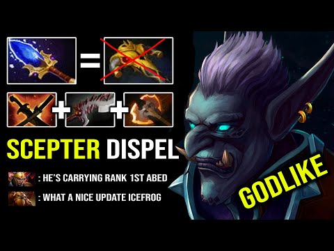 NO NEED BKB Troll Warlord 100% Unstoppable Dispel Everything Carrying 11k MMR Abed with Aghanim DotA