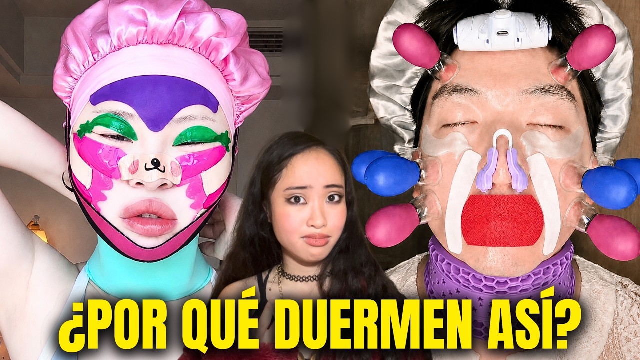 LA RUTINA NOCTURNA EXTREMA | Los influencers ponen cintas en la cara para dormir