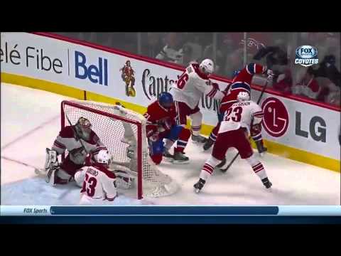 Mike Smith Makes An Incredible Glove Save In Montreal, December 17, 2013