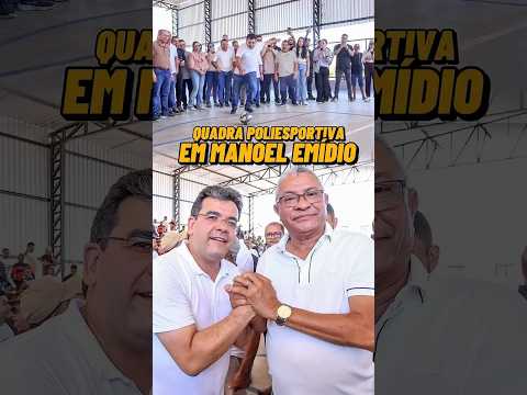Nova quadra poliesportiva do município Manoel Emídio