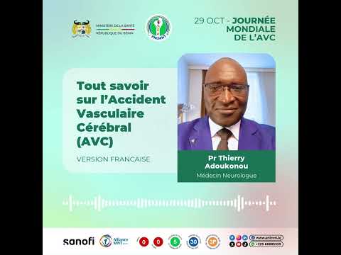 Journée Mondiale de l'AVC – Le Pr Thierry Adoukonou explique tout [VERSION FRANÇAISE]
