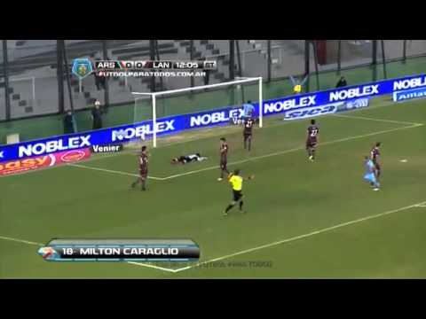 Gol de Caraglio Arsenal 1 Lanús 0 Fecha 15 Torneo Final 2014