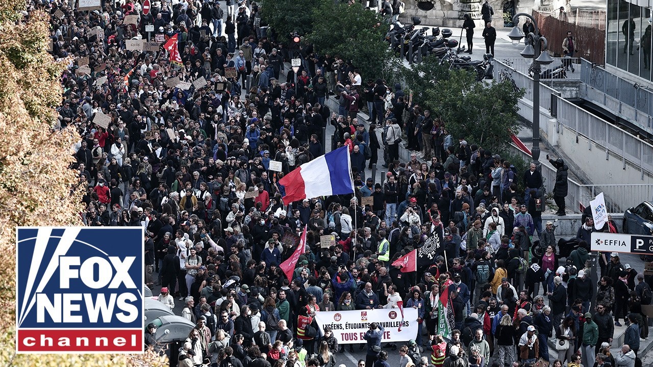 THOUSANDS gather in Paris as protests resume