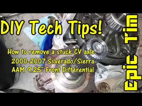 DIY - How to remove a stuck left front axle stub (Chevy IFS AAM 9.25)