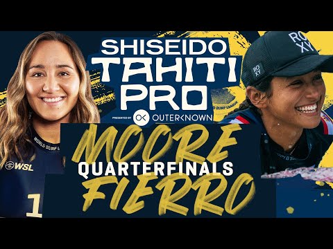 Carissa Moore vs Vahine Fierro | SHISEIDO Tahiti Pro - Quarterfinals Heat Replay