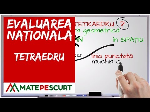Evaluarea Nationala – tetraedru