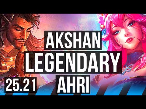 AKSHAN vs AHRI (MID) | Legendary | EUW Diamond | 25.21