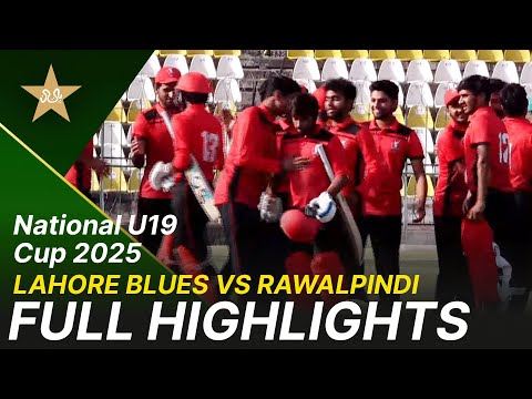 Full Highlights | Lahore Blues vs Rawalpindi National U19 Cup 2025 Final | MA2K