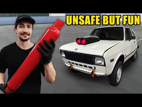 Using RACING Engine in The Worst Car Ever - YUGO