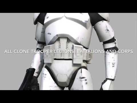 All Clone Trooper Legions, Corps and Battalions