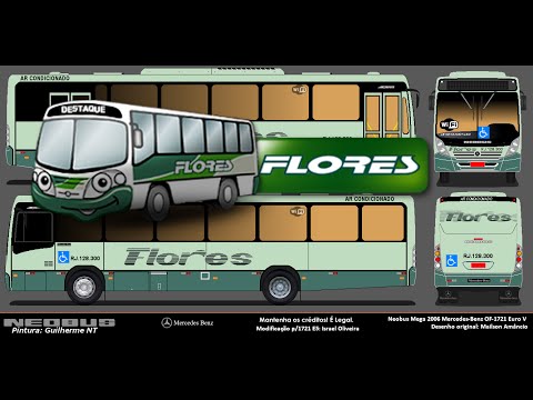 [Tutorial/ÔNIBUS] Como fazer a pintura da Flores nos anos 90