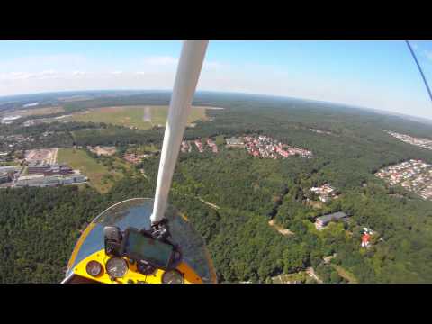 Start, lądowanie motolotnią w Toruniu EPTO.