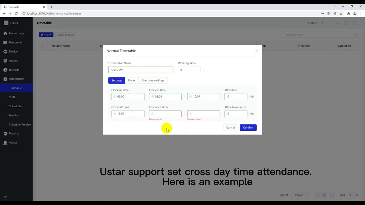 Ustar Tutorial - Cross day T&A