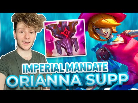 Orianna Support with Imperial Mandate is THE TEA! new meta insanely period period period luv