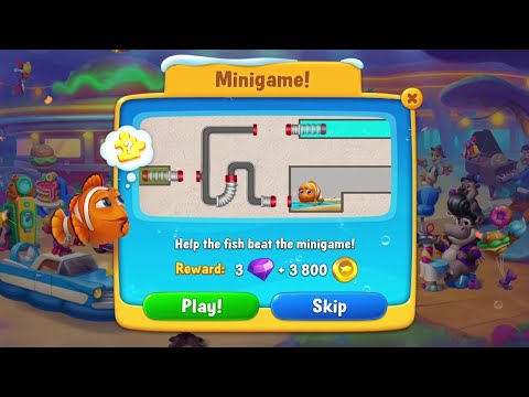 @Fishdom Win Strikes Level 10365 - 10374 and Minigame! 🧩