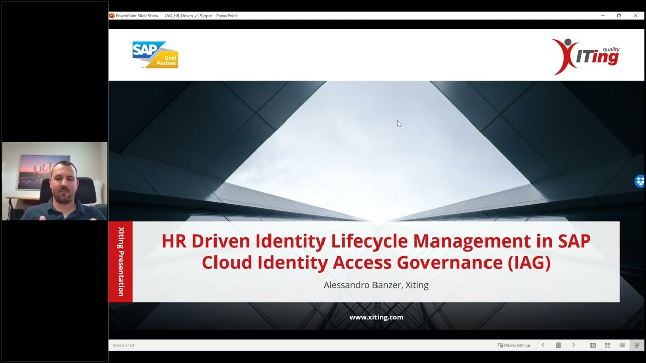 SAP Cloud IAG – HR Driven Identity Lifecycle