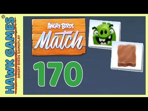 Angry Birds Match ⭐ Level 170 - Walkthrough, No Boosters