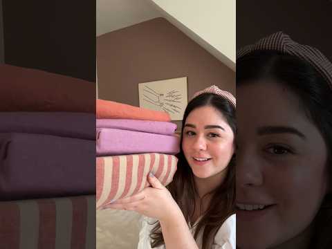 linen bedding CHANGED MY LIFE! 😴 #linen #shorts #bedsheets