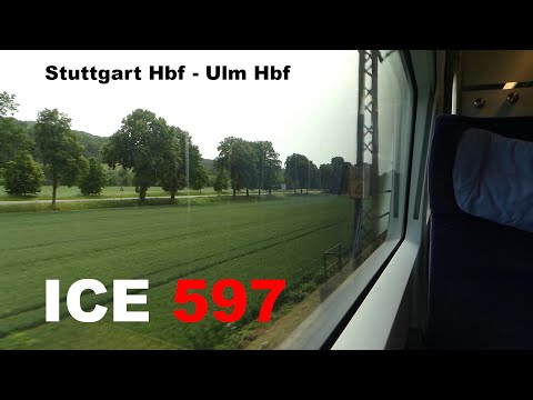 Im ICE 4 über die Geislinger Steige: ICE 597 Mitfahrt Stuttgart Hbf - Ulm Hbf | ungekürzt