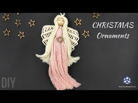 Macrame Angel Tutorial DIY Christmas Ornaments