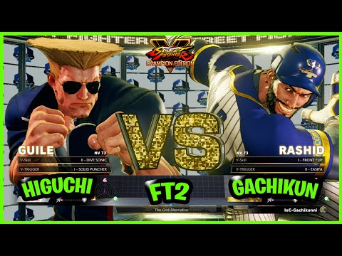 SFV CE - Higuchi (Guille) vs Gachikun (Rashid) - Fighting Games Replays🔥