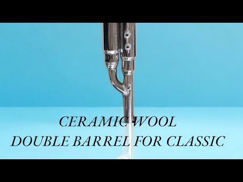Ceramic wool double barrel for royal enfield classic