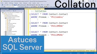 Comprendre les collations dans SQL Server