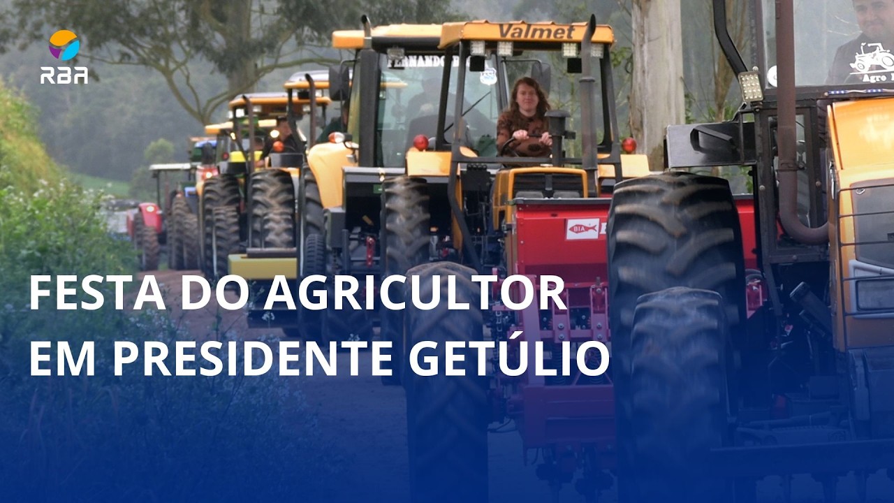 Festa do Agricultor na comunidade de São José, em Presidente Getúlio 🌾🚜