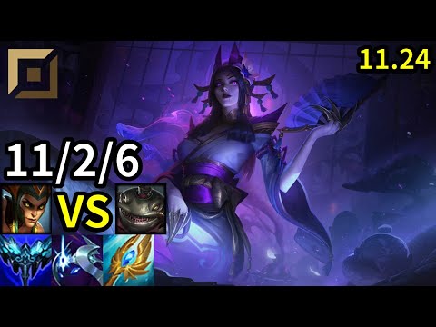 Cassiopeia Top vs Tahm Kench - KR Master | Patch 11.24