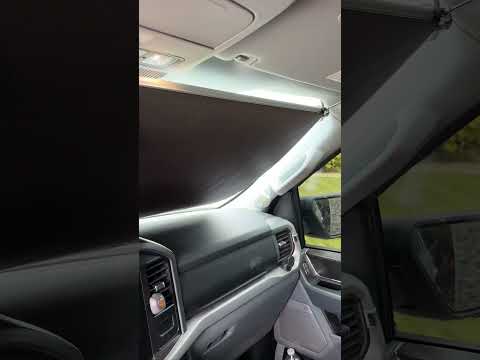 Retractable Windshield Sun Shade for F150